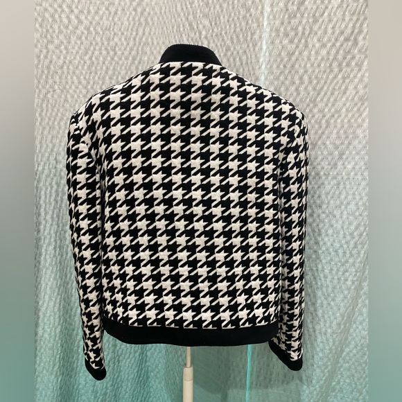 Vintage 80’s Caron Petite Chicago Black & White Blazer - Picture 3 of 8